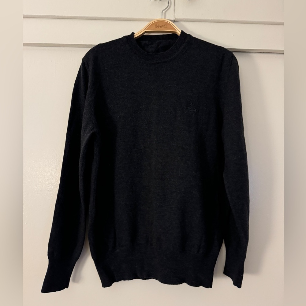 Vintage Vivienne Westwood Wool Sweater with embroidered emblem